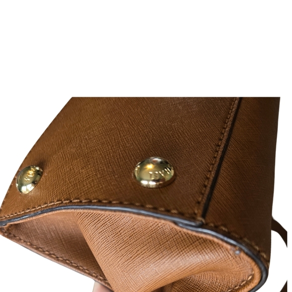 Michael Kors Hamilton Handbag Tan Brown - Picture 6 of 12